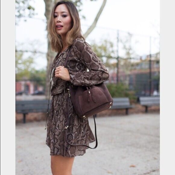 MICHAEL KORS python print pleated peasant dress - Picture 6 of 6